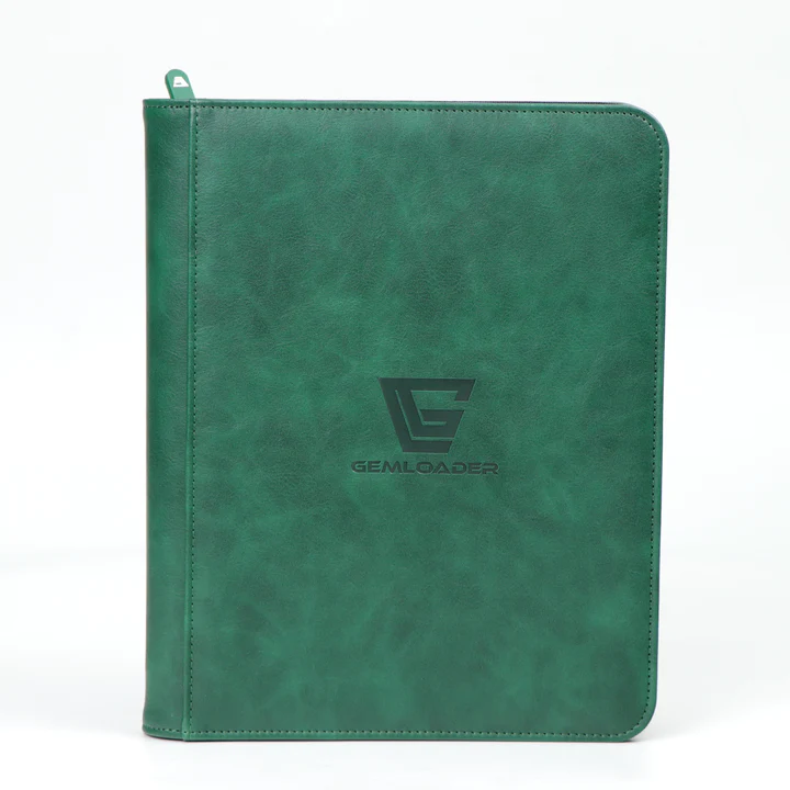 Premium 3''X4'' toploader fit collector's binder (112 pockets), Green